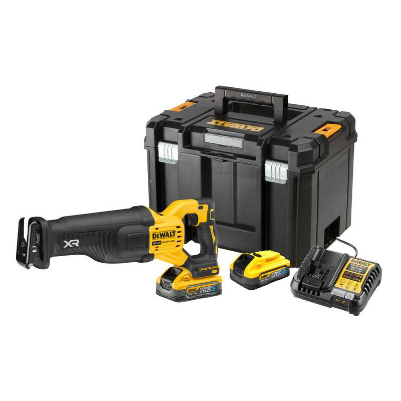 DCS386H2T-QW DEWALT.18V šabloninis pjūklas DCS386H2T 2x5.0Ah POWERSTACK FLEXVOLT ADVANTAGE TSTAK