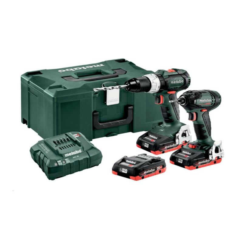 685123960 METABO.COMBO 18V 2.1.11 KIT (BS 18 LT BL + SSD 18 LTX 200 BL) 3x4.0Ah LiHD ...