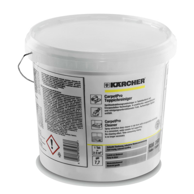 6.295-851.0 KARCHER RM 760 KILIMŲ, APMUŠALŲ VALYMO TABLETĖS 200 vnt.