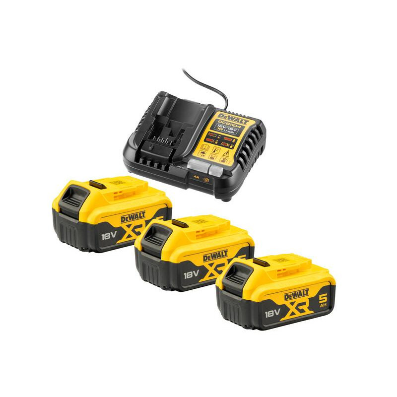 DCB1104P3-QW DEWALT.CHARGER DCB1104 +3x5.0Ah DCB1104P3