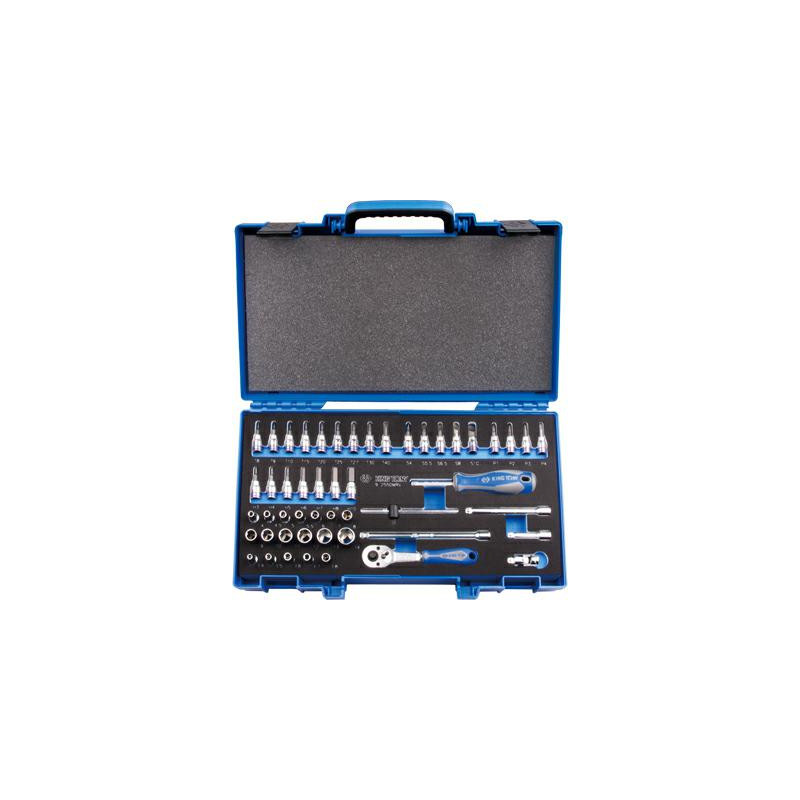 2550MRV KT KIT veržliarakčiai 50 vnt. 1/4" ŠEŠIAKAMPIAI...