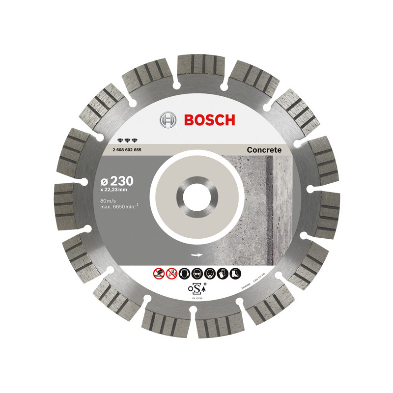 2608602655 BOSCH TARGETE D.*** 230x22 SEG CONCRETE