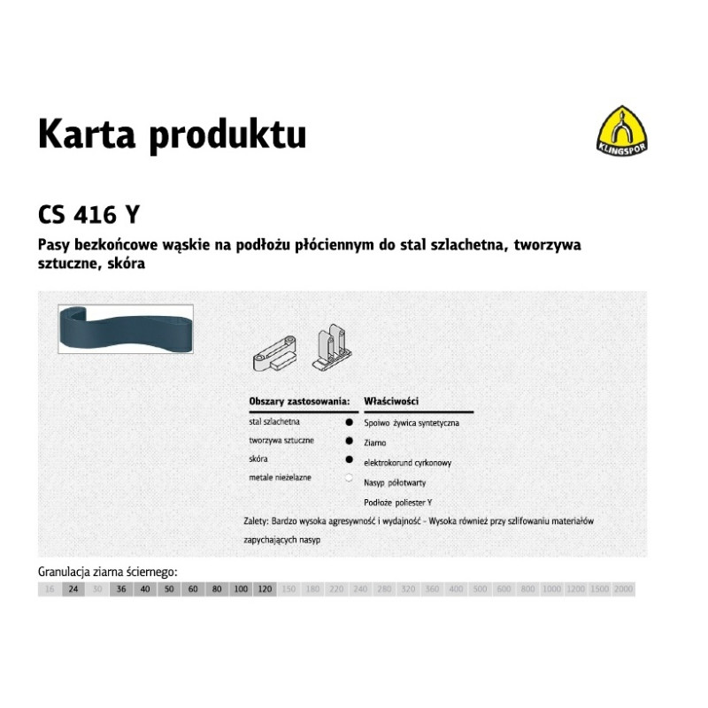 307085 K.CYKLININKO DIRŽELIS 200x750 P 40 CS416Y /10vnt.