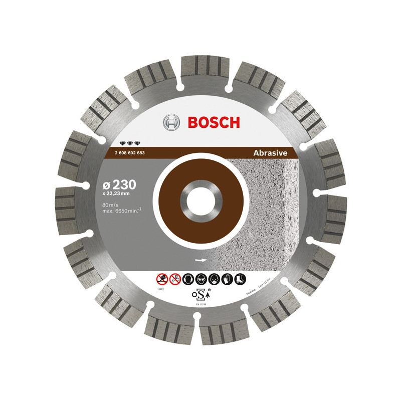 2608602683 BOSCH D.*** 230x22 SEG ABRASIVE diskas % % %%