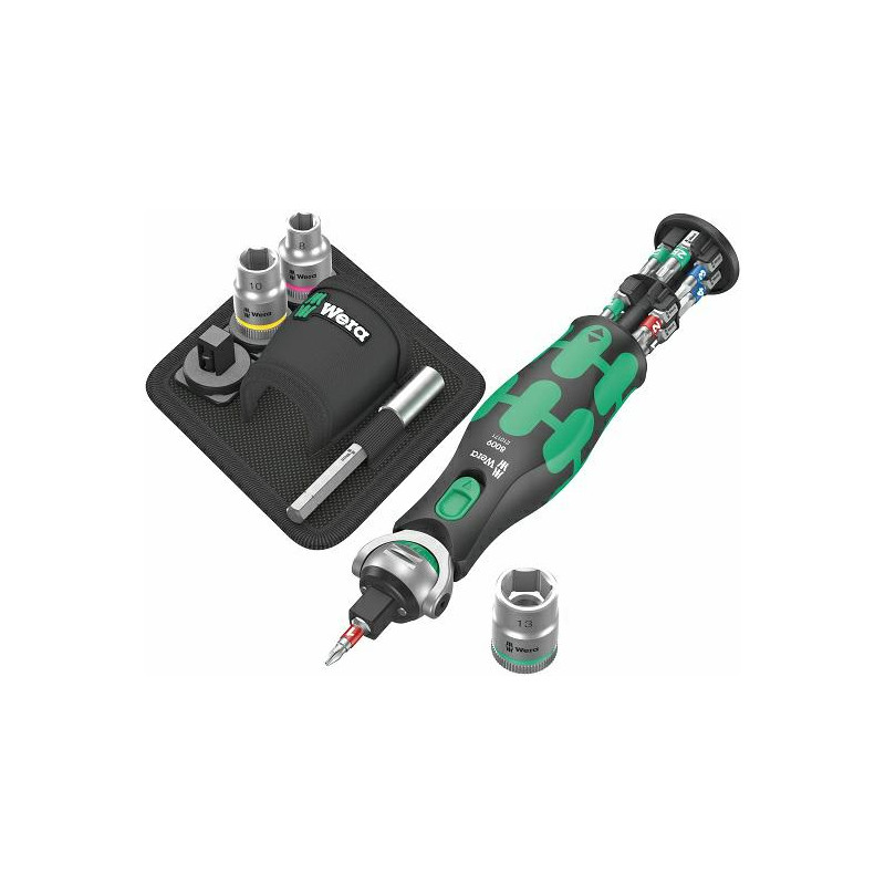 05004281001 WERA SET KOŃ. SU GRZ. 3/8" 18cz. 8009 ZYKLOP KIŠENINIS RINKINYS 2