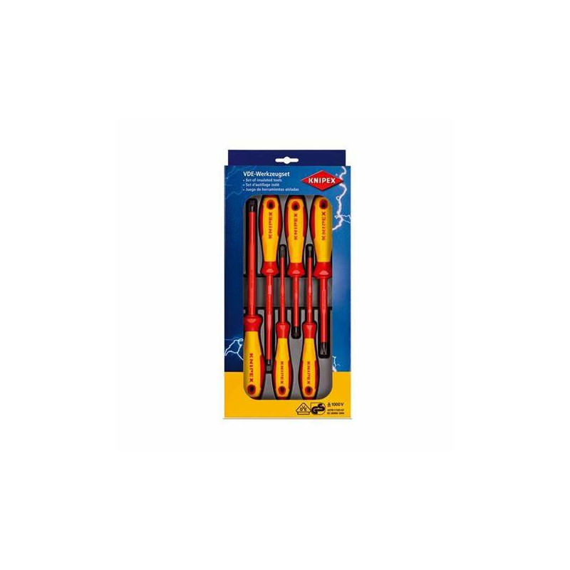 002012V01 KNIPEX izoliuotų atsuktuvų rinkinys 6vnt.