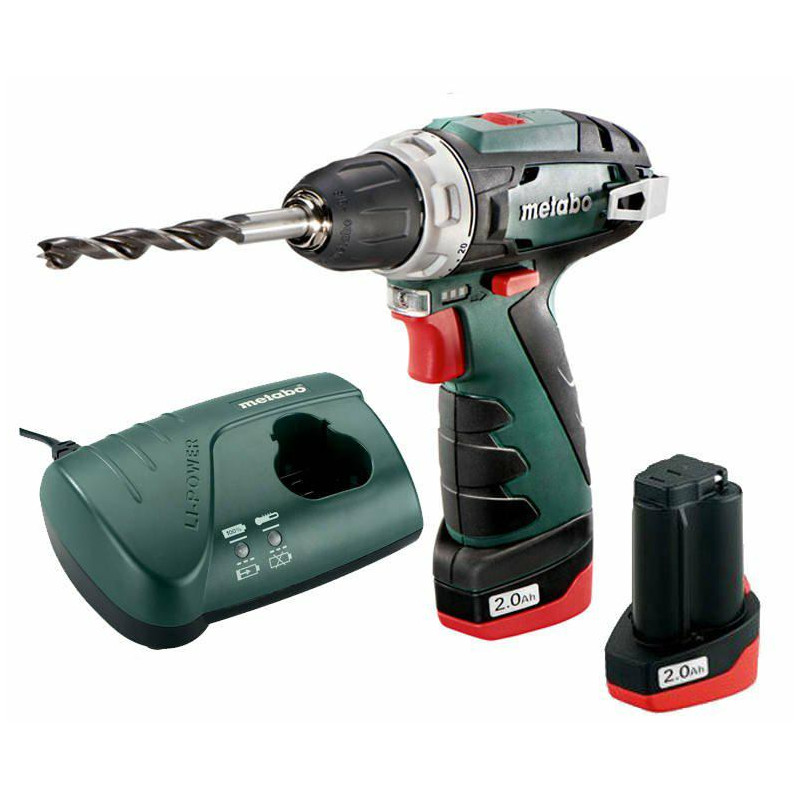 600984000 METABO.BS BASIC 12v 2x2.0Ah tvarkyklė