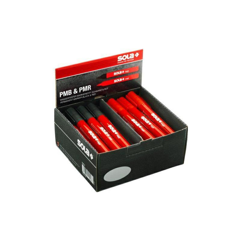 66088142 SOLA MARKER UNIWERSALNY PMBR SET WODOODPORNY OPAKOWANIE 40 SZTUK CZARNY/CZERWONY