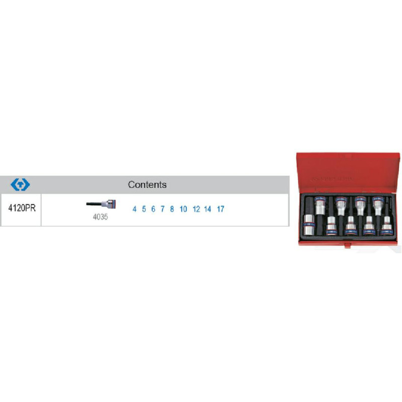 4120PR KT KPL.NAS.IM.1/2" 9 vnt. 4-17mm/korpusas...