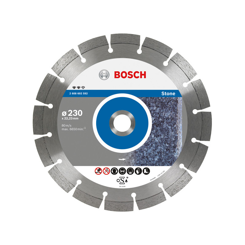 2608602589 BOSCH diskas D.** 125x22 SEG STONE...