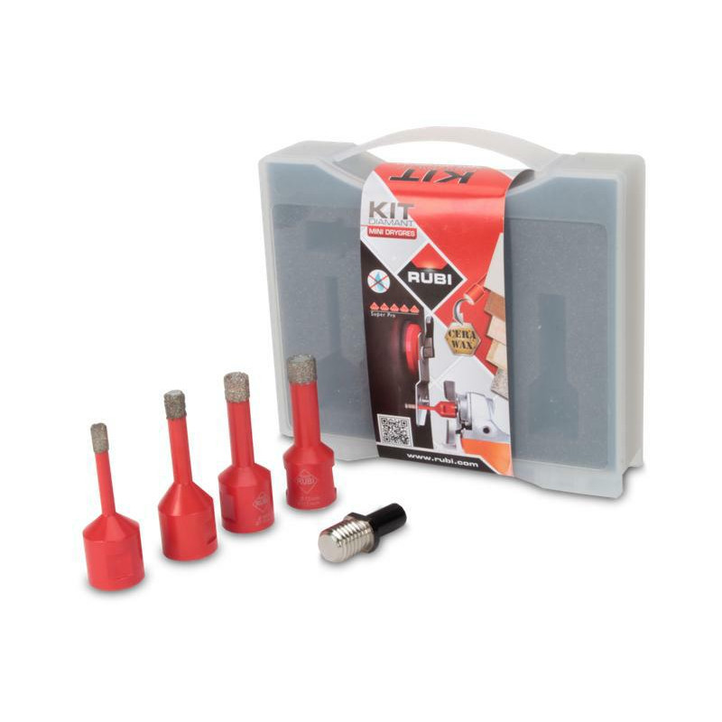 06966 RUBI MINI DRYGRES PL 6, 8, 10 ir 12 mm DRILLS SET