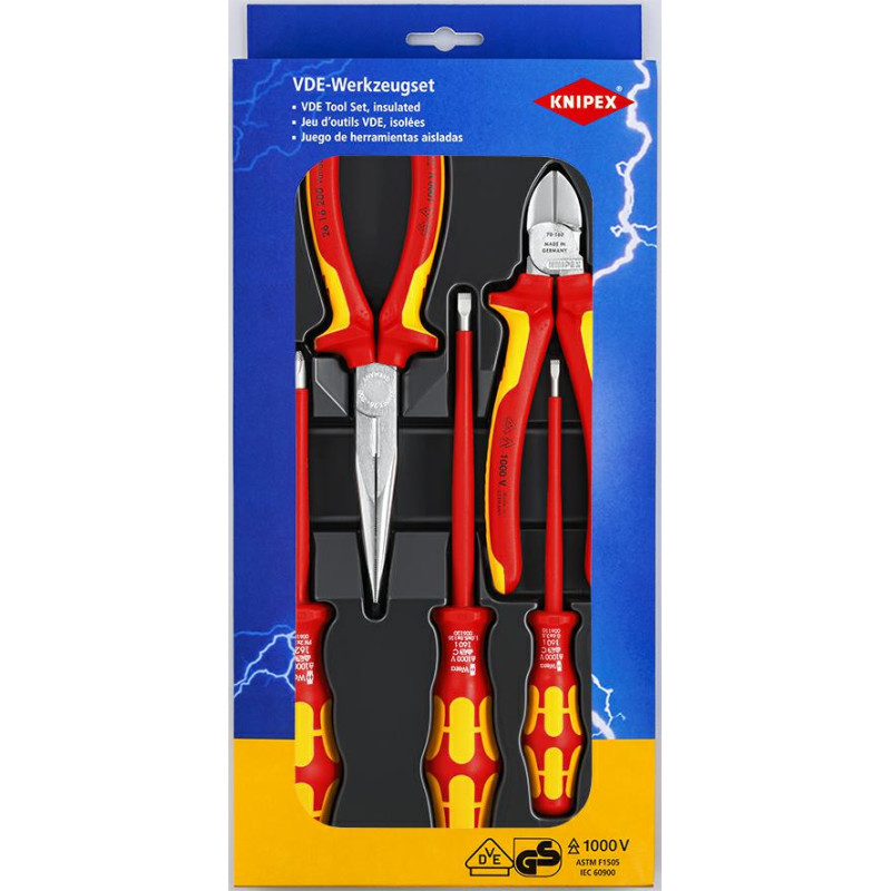 2013 KNIPEX VDE įrankių rinkinys 5vnt.