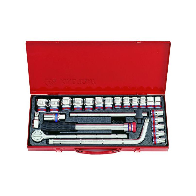 4524SR KT raktų rinkinys 24el. 1/2"3/8"-1.1/4" COL...