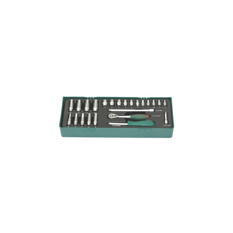 S04H2125SP JS.KEYS SET 25el. (1/4") ĮDĖKLAS