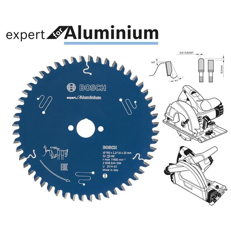 2608644112 BOSCH PJŪKLAS EXP.ALUM. 254x30x80z