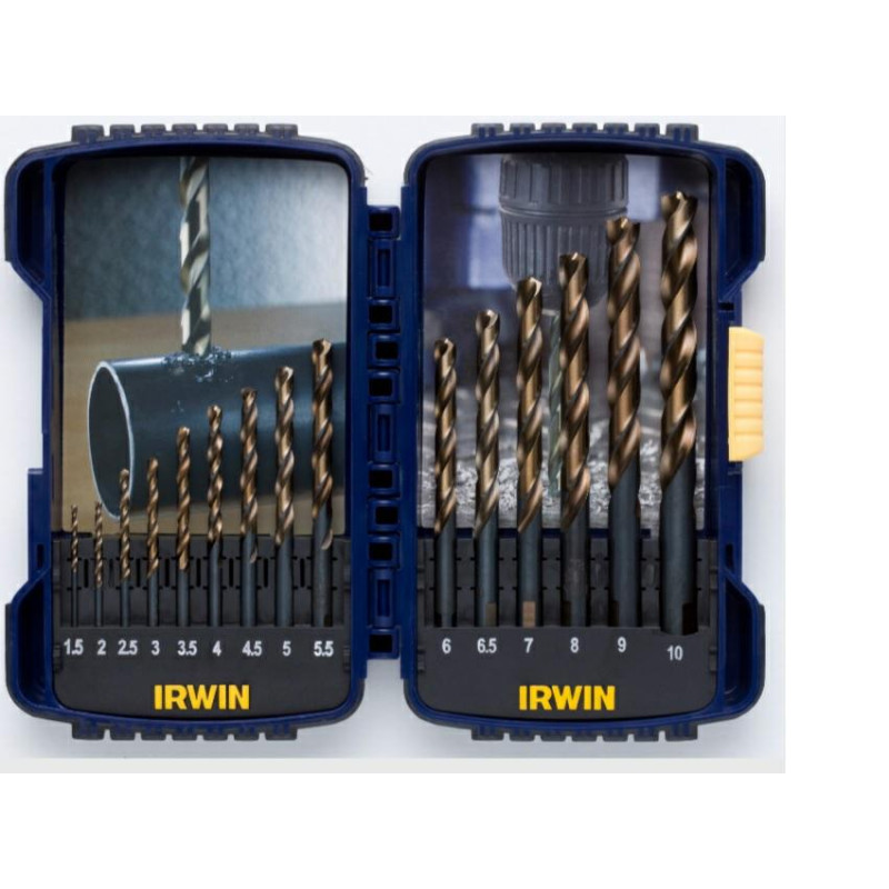 IW3031503 IRWIN RINKINYS 15vnt. TURBOMAX 1,5 mm, 2 mm, 2,5 mm, 3 mm, 3,5 mm, 4 mm, 4,5 mm, 5 mm, 5,5 mm, 6 mm, 6,5 mm, 7 mm, 8 mm, 9 mm, 10 mm