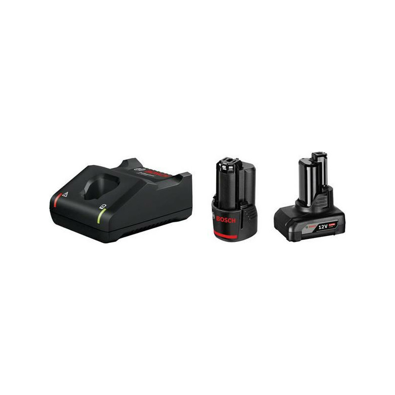 1600A01NC9 BOSCH.AKUMULATORIUS 12V 4,0Ah+2,0Ah+ĮTEKLIS.