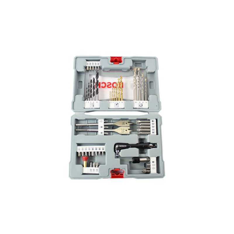 2608P00233 BOSCH grąžtų rinkinys + antgaliai 49 vnt. PREMIUM