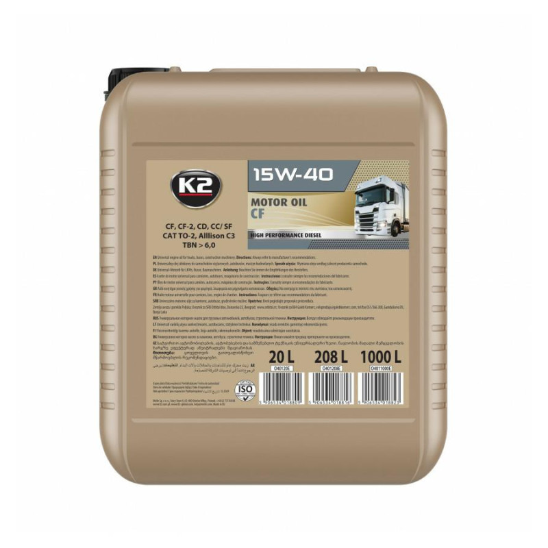 O60120E K2 ALYVA 10W30 STUO 20L