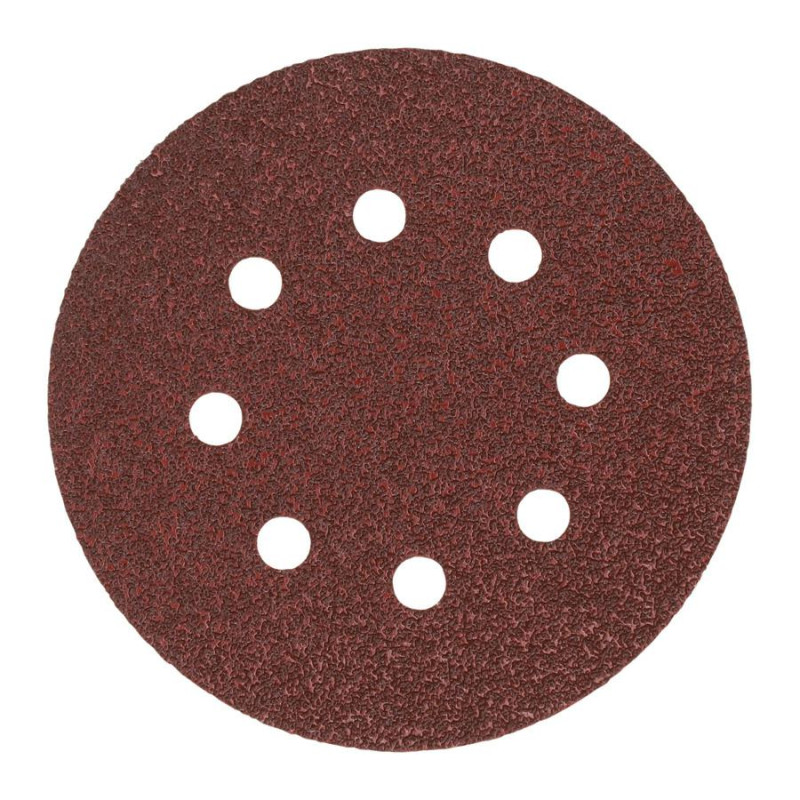 4932492195 MILWAUKEE abrazyvinis diskas 125 mm 8 skylutės P180 /50 vnt.
