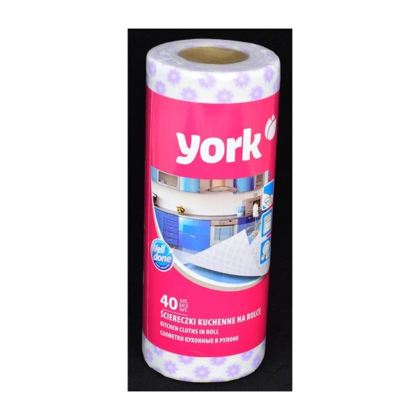 Virtuvinės šluostės rulone 40vnt/rul. YORK