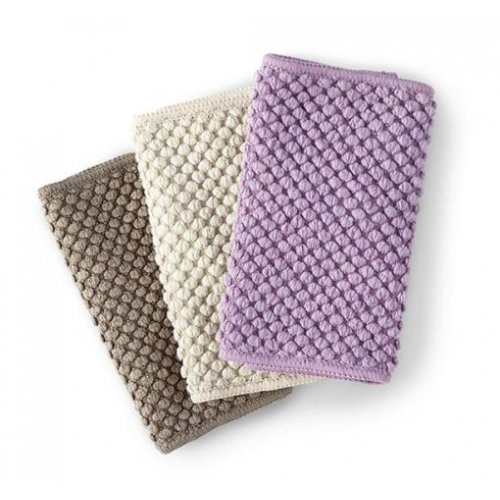 Norwex Counter Cloths Daugiafunkcių audinių virtuvei rinkinys, Purple/Beige/Grey