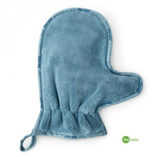 Norwex Dusting Mitt Mikropluošto pirštinė dulkėms valyti, Sea Blue