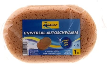 Mokyklos lentos, automobilių kempinė ovalo formos aQualine Autoschwamm oval 195 x 165 x 70 mm, 1 vnt.