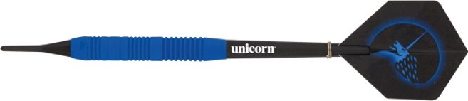 Darts Unicorn Core Plus Rubberized Brass Blue – 3-Pack