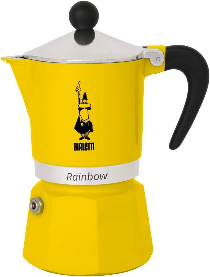 Kavinukas BIALETTI RAINBOW 6TZ 300 ml Geltonas