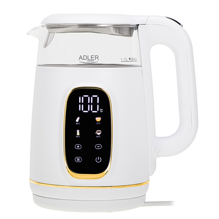 Virdulys Adler Kettle with LED Display  AD 1305  Electric  2200 W  1.7 L  Plastic  360° rotati