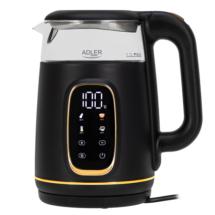 Virdulys Adler Kettle with LED Display  AD 1305  Electric  2200 W  1.7 L  Plastic  360° rotati