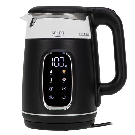 Virdulys Adler Kettle with LED Display  AD 1305  Electric  2200 W  1.7 L  Plastic  360° rotati