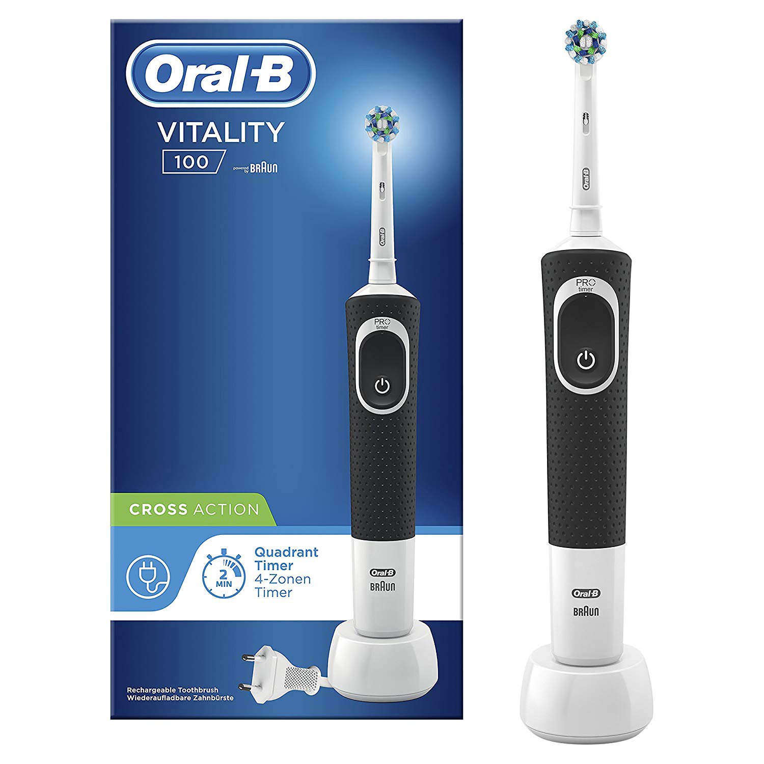 Braun Oral-B Vitality 100 CrossAction - black / white