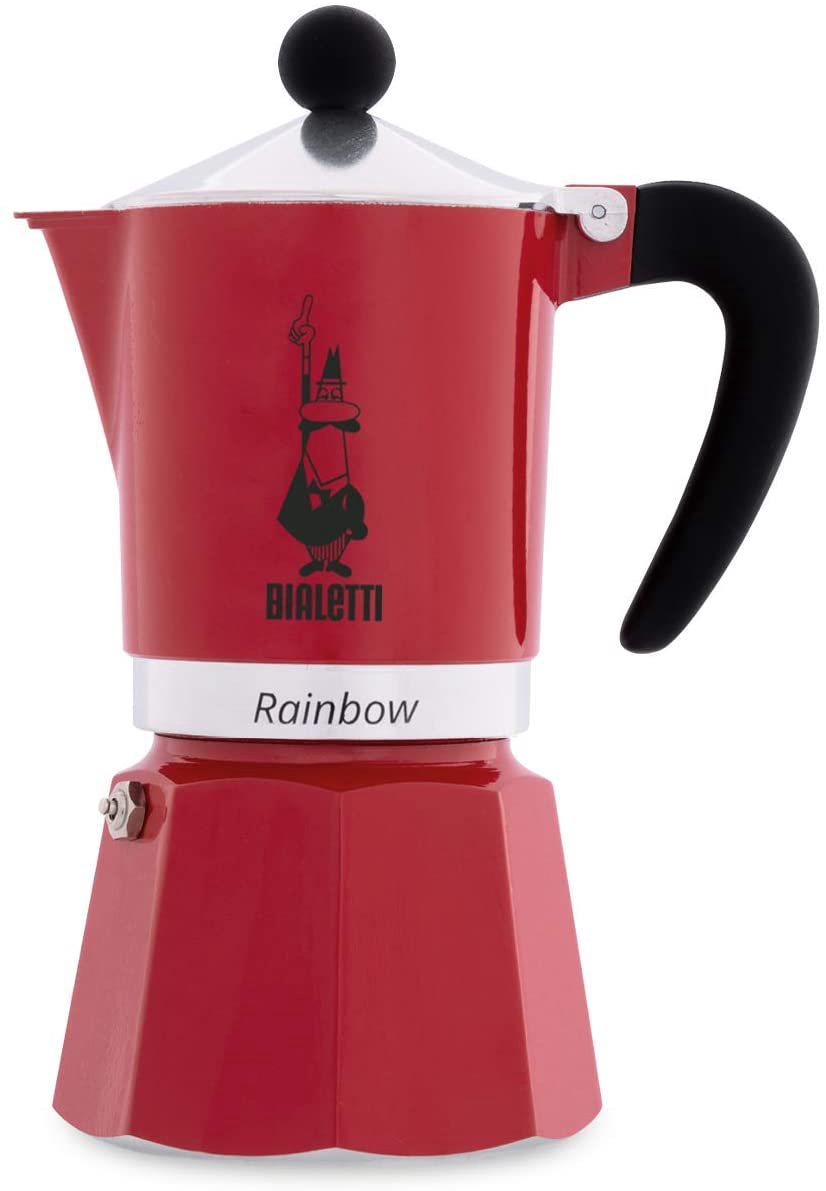 Bialetti Moka Rainbow 3 Cups Red red - 3 cups
