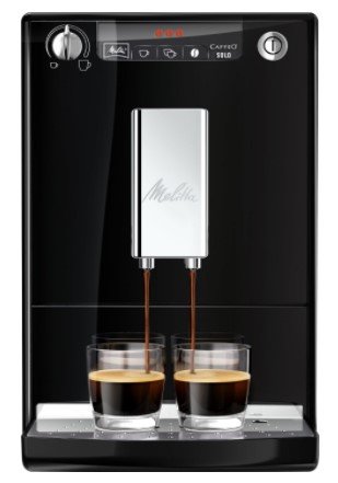 MELITTA E950-201 SOLO automatinis kavos aparatas, juoda-sidabro