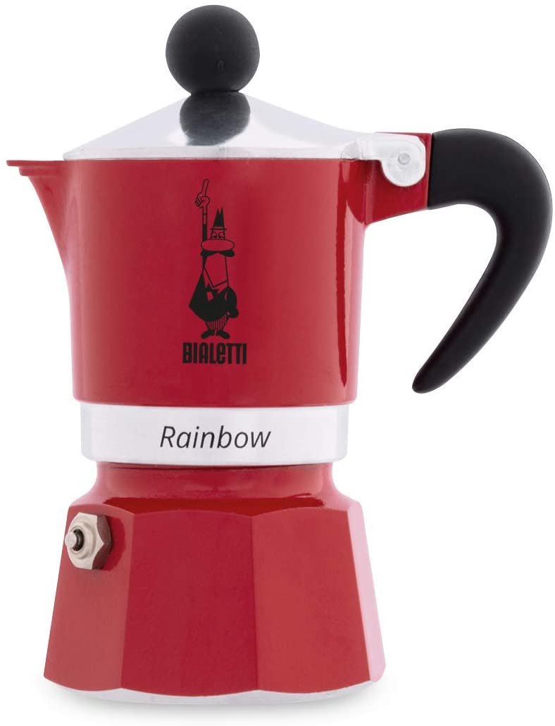 Bialetti Moka Rainbow 1 Cup Red red - 1 cup