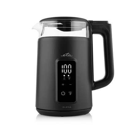 Virdulys ETA ETA959590000 Elena Electric kettle, 1.7 L, 2200 W, Black/Glass  ETA