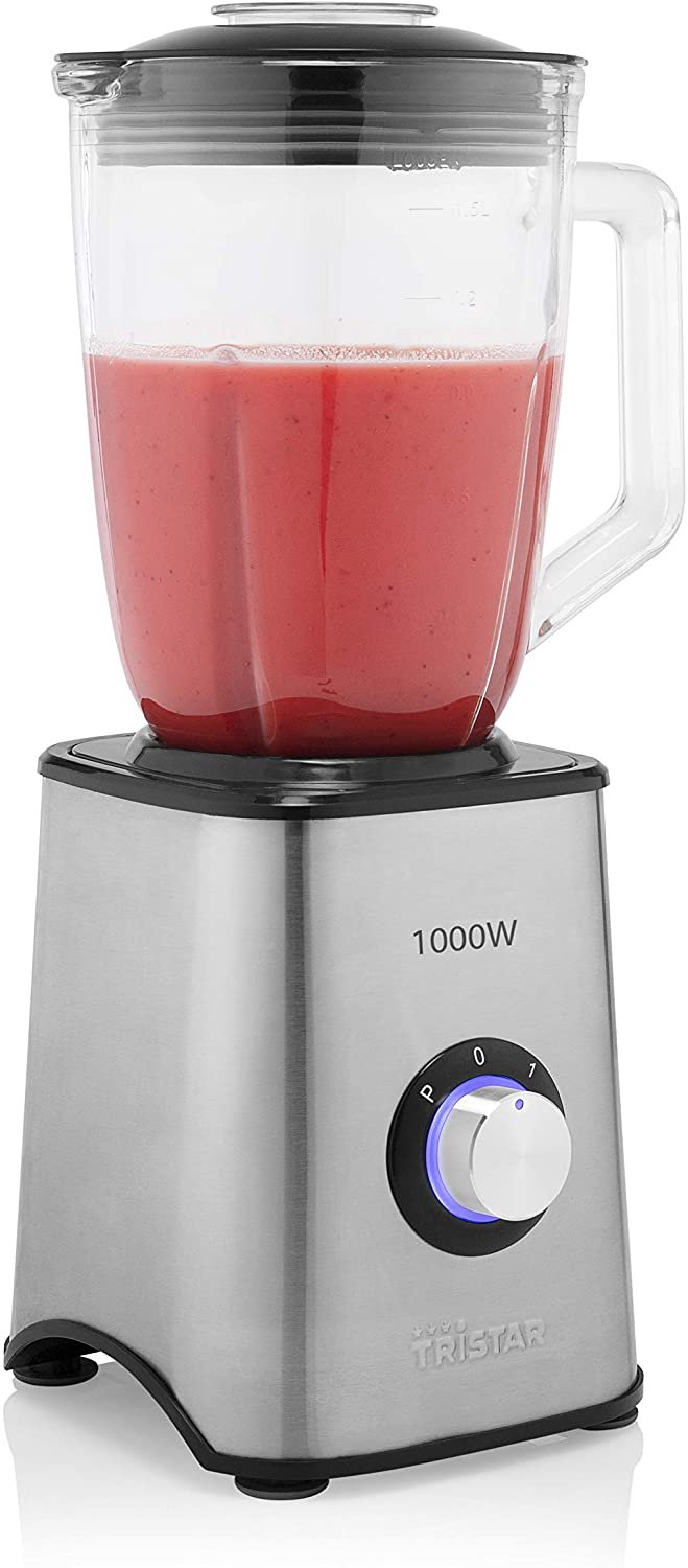 Tristar blender BL-4471 1.5l glass 1000W - stainless steel