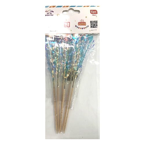 Mediniai smeigtukai PARTY GO, 19 cm, 6 vnt.