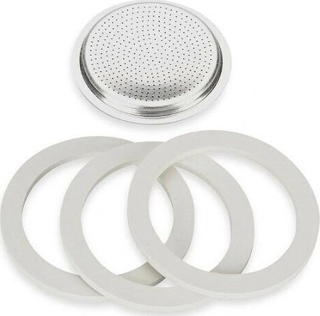 Bialetti Seal 3 pieces + tray for 3-4tz aluminium coffeers