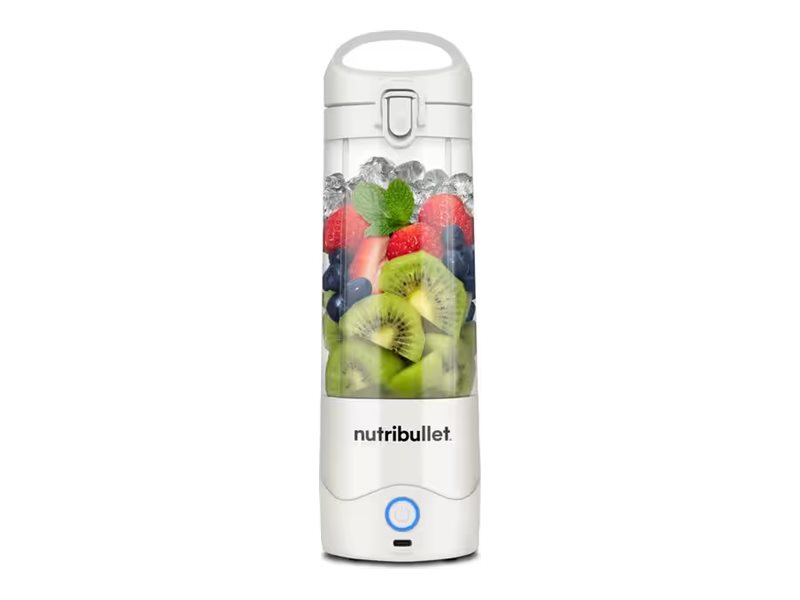 Blenderis Nutribullet NBP003W, nešiojamas, Tritan ąsotis, 0.475 L talpa, baltas