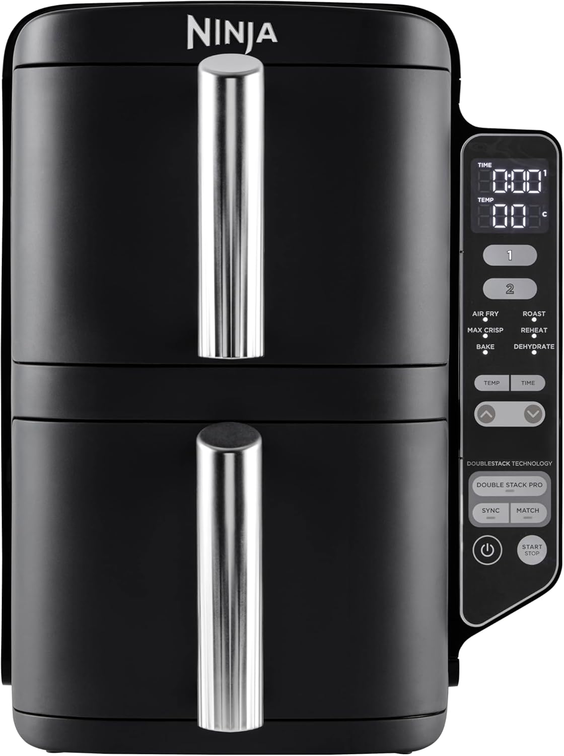 Ninja Double Stack 7,6 L, 2470 W, juoda - Karšto oro gruzdintuvė, SL300EU