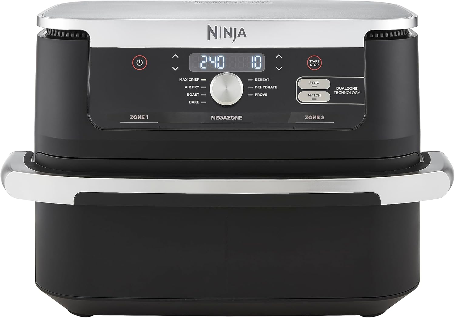 Ninja AF500EU Foodi FlexDrawer Dual, 10.4 L, 2470 W, juoda - Karšto oro gruzdintuvė