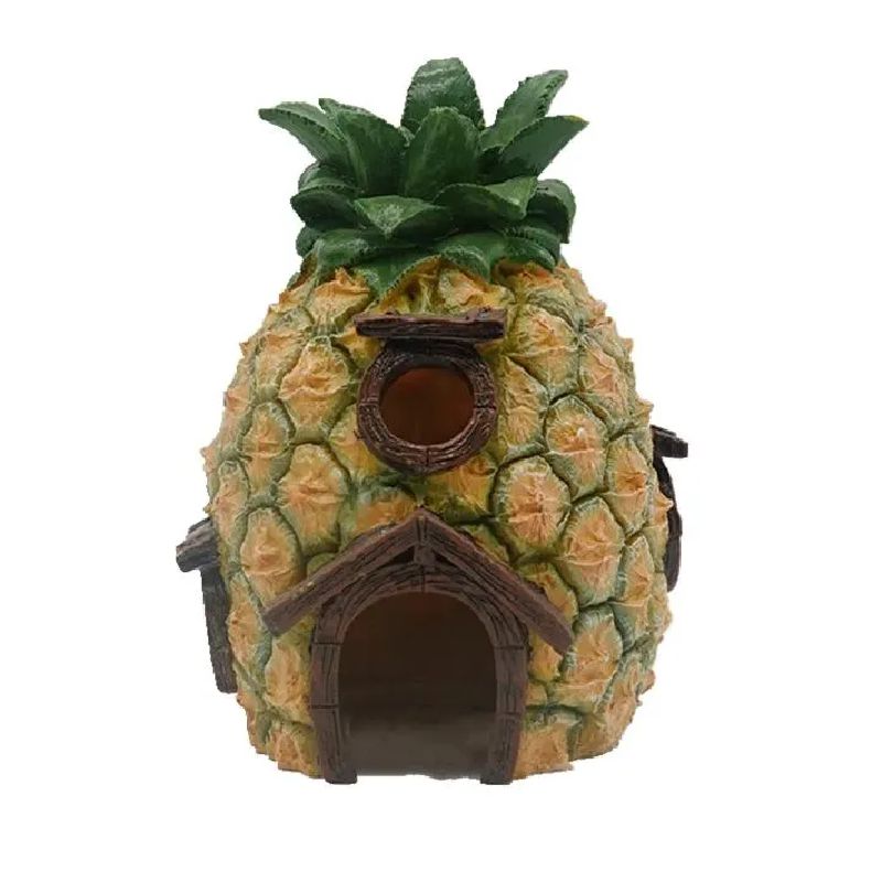 Pet Nova Pineapple dekoracija namas-ananasas graužikams; 12x11.5x16cm