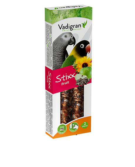 Vadigran Stixx Fruit skanėstai paukščiams su vaisiais, 115 g, 2 vnt