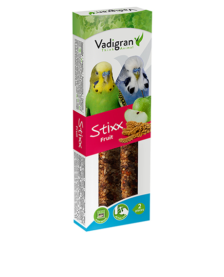 Vadigran Stixx Fruit skanėstai paukščiams su vaisiais, 85 g, 2 vnt