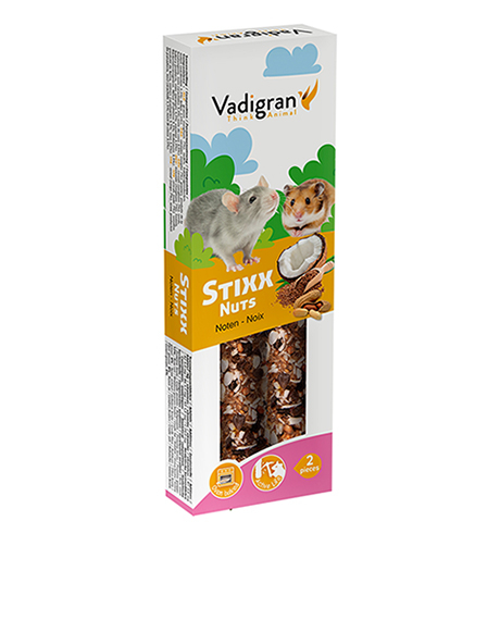 Vadigran Stixx Nuts skanėstai graužikams su riešutais, 115 g, 2 vnt