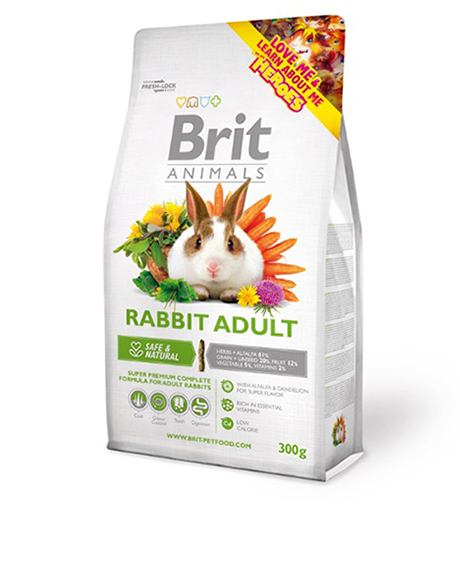 Brit Animals maistas suaugusiems triušiams, 300 g
