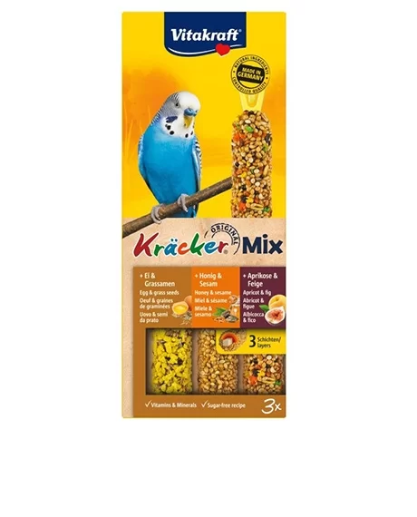 Vitakraft Kräcker Mix skanėstai papūgoms, 3 vnt